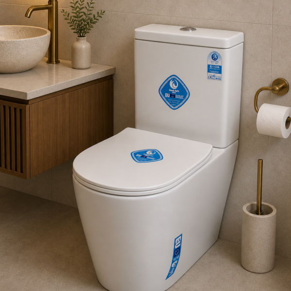 Wc complet Aqua Spin rond 76a8gw blanc — sanitaire professionnel qualité maroc