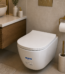 WC suspendu Gap - WC complet suspendu Gap blanc avec abattant silencieux pour salle de bain moderne