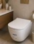 WC suspendu Gap - WC complet suspendu Gap blanc avec abattant silencieux pour salle de bain moderne