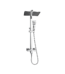 Colonne de douche mitigeur chrome Randelly 100 - Colonne de douche Randelly 100 avec mitigeur chrome finition brillante pour salle de bains moderne