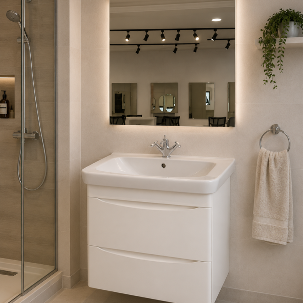 Meuble Monaco 60cm blanc brillant - MONACO
