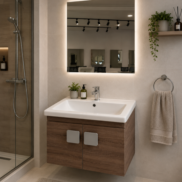 Meuble OAK 60 cm Sebou Britannia avec miroir Velez
