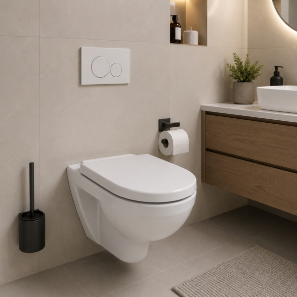 WC suspendu Lyra Sh blanc premium : confort et design