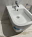 Bidet suspendu blanc Serena 1200 MAD avec technologie sans bride et sortie universelle pour salle de bains