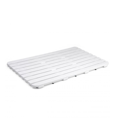 Caillebotis antidérapant douche Tatay blanc 80x50 cm surface sécurisée