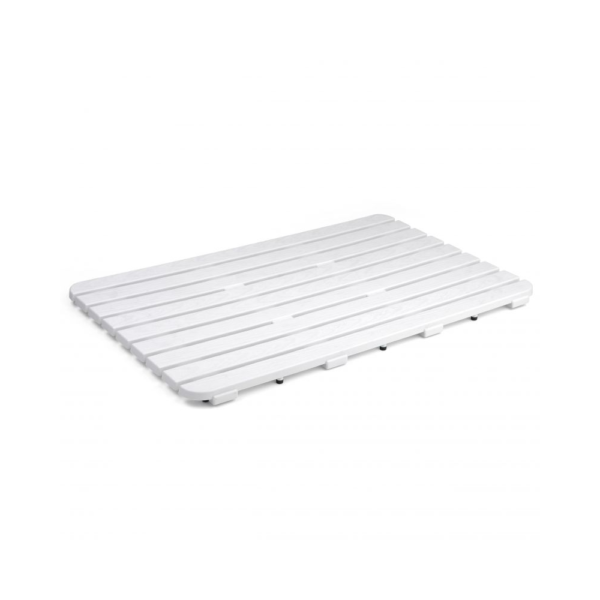 Caillebotis antidérapant douche Tatay blanc 80x50 cm surface sécurisée