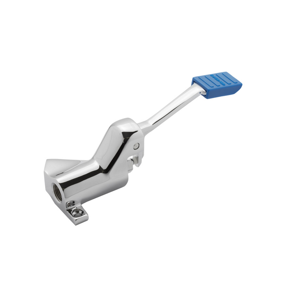 Bec robinet pédale mural Genebre 126004 professionnel pour collectivités