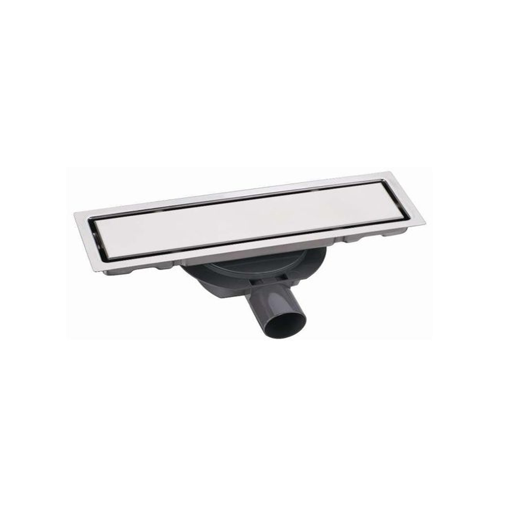 Caniveau inox 9x30 cm Rlife pour évacuation douche italienne premium