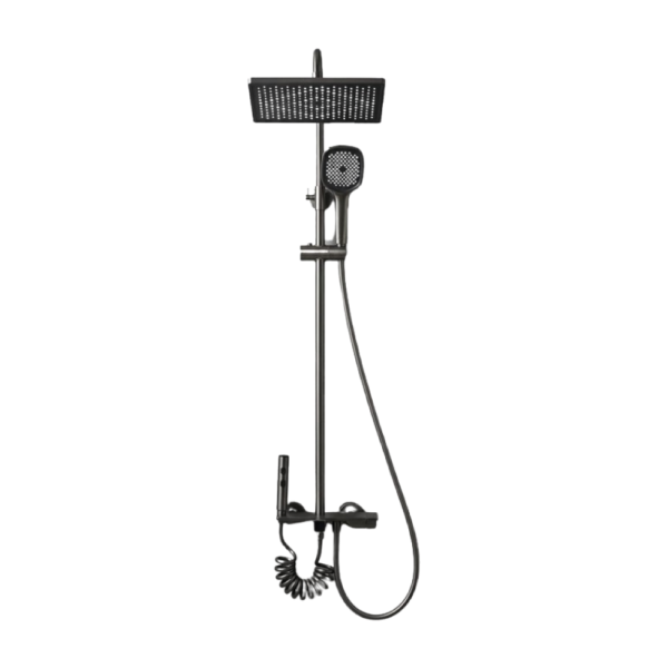 Colonne De Douche Avec Mitigeur Gris Randelly 6567