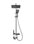 Colonne de douche avec mitigeur gris Randelly 6567 – Mitigeur thermostatique intégré, design moderne épuré