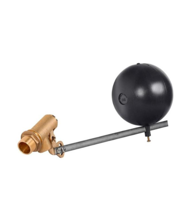 Flotteur laiton boule 1''1/4 - Flotteur laiton avec boule 1''1/4 calibre 32mm régulation niveau d'eau réservoir