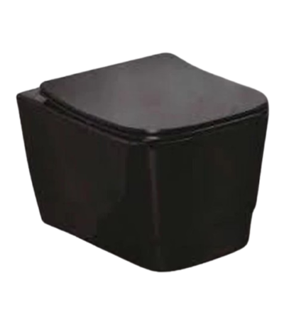 Bidet suspendu Serena noir mat design moderne pour salle de bain contemporaine