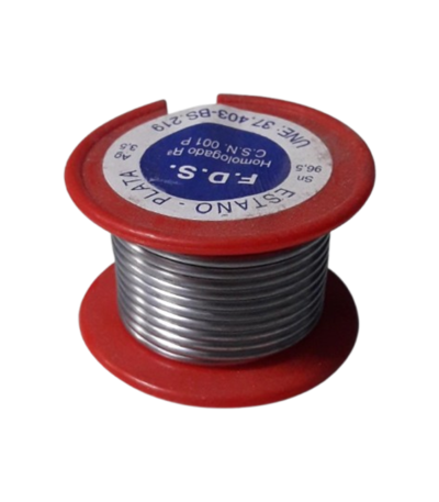 Bobine étain soudeur cuivre 3,5% argent F.D.S Spain pour plomberie professionnelle
