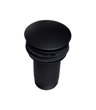 Bonde poussoir noir Orfesa finition mate pour lavabo salle de bain