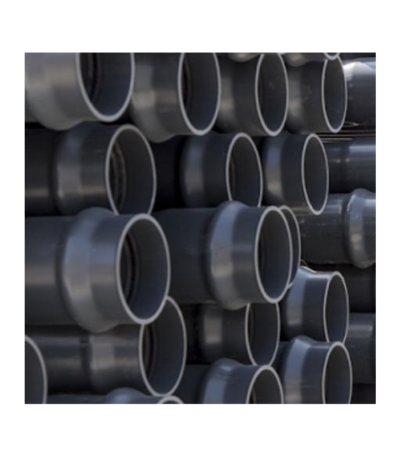 Tube PVC pression 75 PN16 - Tube PVC pression 75 mm PN16 Sanimax gris - installation sanitaire fiable Maroc