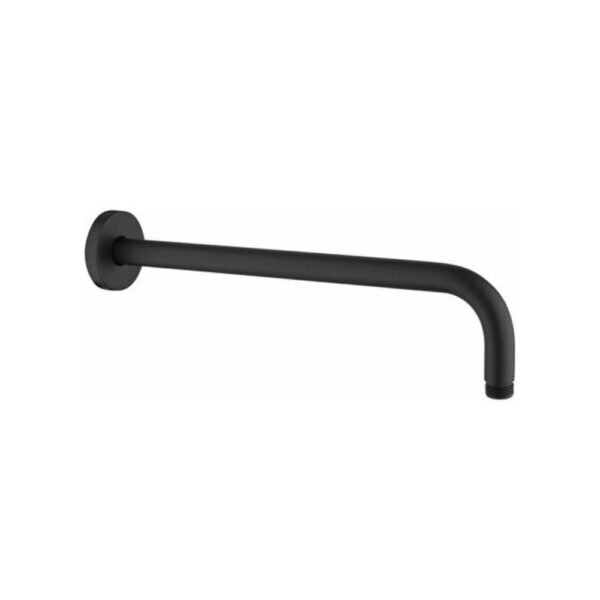 Bras De Douche Noir Rond 20 Cm Clemed