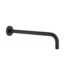 Bras de douche noir rond 20 cm Clemed professionnel mural pour salle de bain