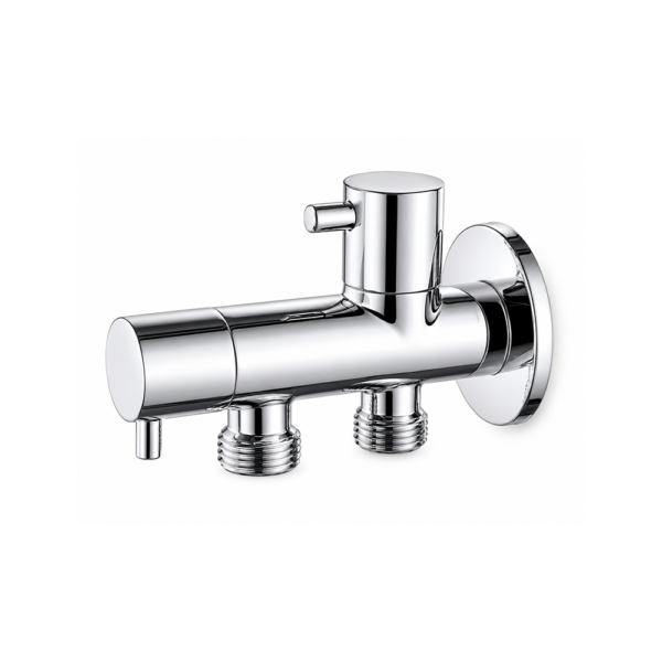 Robinet Equerre Double 1/2 X 3/8 Savona