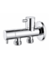 Robinet équerre double 1/2 x 3/8