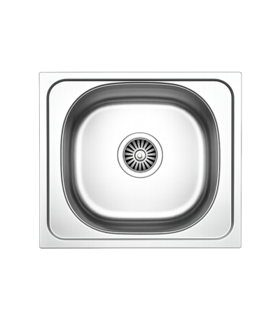 Evier encastré 40x50 inox 304 - Evier 40x50 encastré Asil AS74 en inox 304 brossé — évier de cuisine professionnel compact pour petits espaces