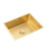 évier sous-plan Gold Sanili 60x45 - Évier sous-plan Gold Sanili 60x45 cm finition Gold exclusive pour cuisine moderne, vue de dessus installation discrète