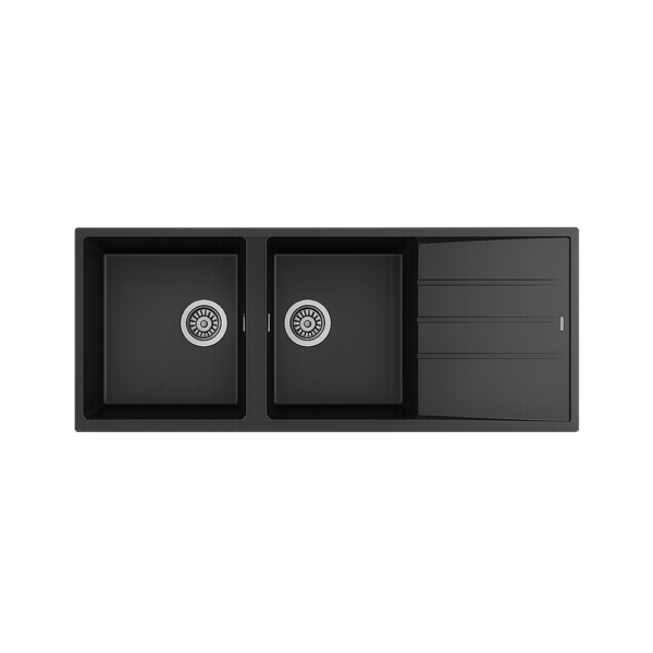 Evier Tekaline 2 B 1 E Noir Ref 40129301 Teka