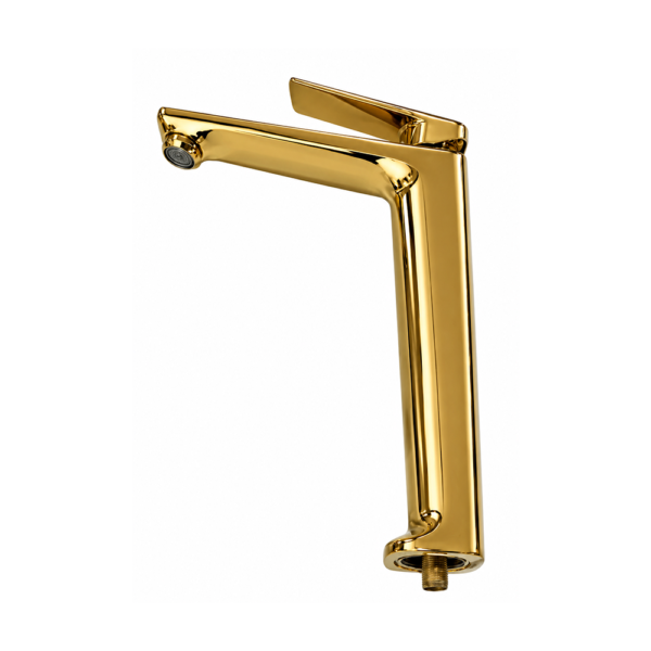 Mitigeur lavabo Nevada Gold design épuré pour cuisine moderne