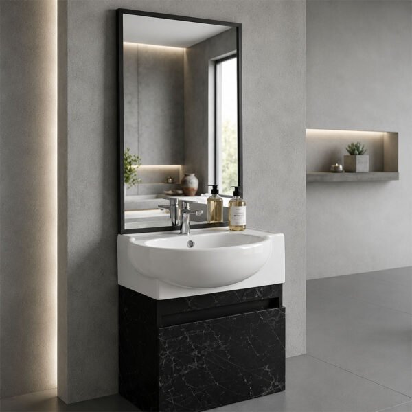 Meuble De Salle De Bain 45*28 Noir