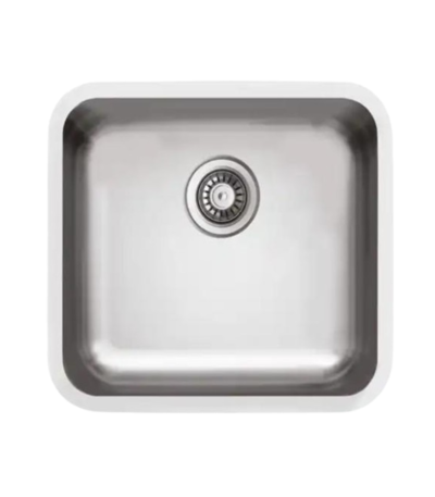 Evier sous plan Sanivy 41 x 36 centimètres, acier inoxydable, installation invisible pour cuisine moderne