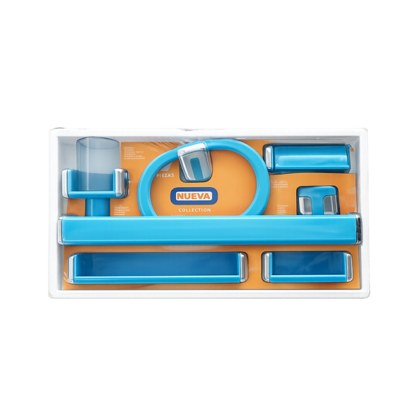 Ens Salle De Bain Nueva Bleu