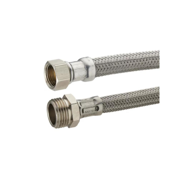Flexible de douche 1/2 x 1/2 HP Tucai 1432 50cm noir translucide – Robinetterie premium marocaine