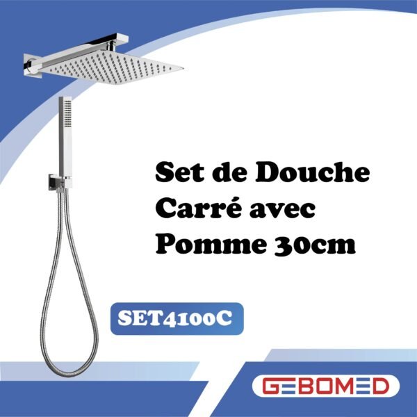 Set De Douche Encastrable Chrome Rond Set 4100c