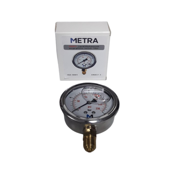 Manometre Radial Metra 16 Bar Glissirine R00079