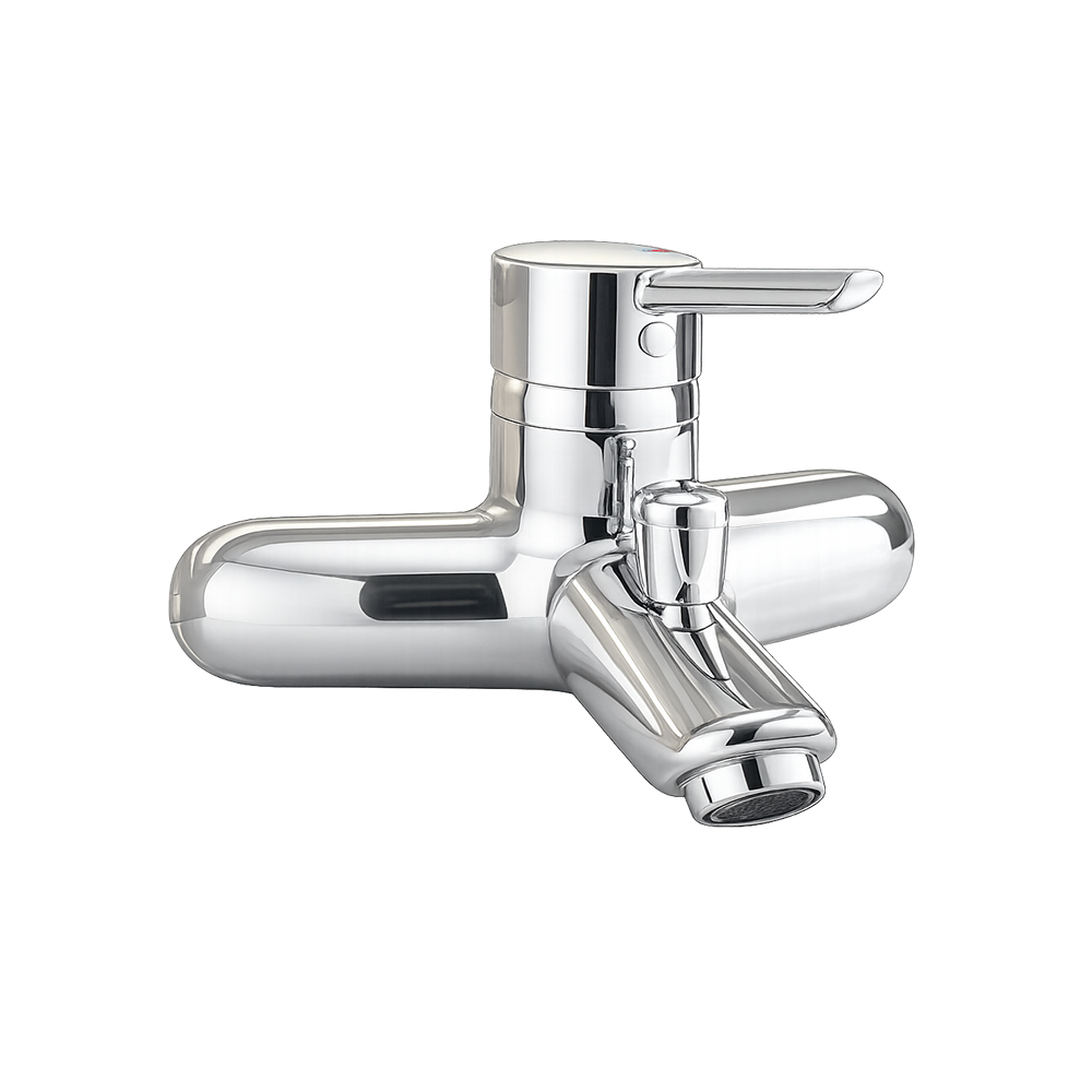 Mélangeur baignoire chrome - Mélangeur baignoire Rosca Beldi chrome brillant vue générale produit robinetterie