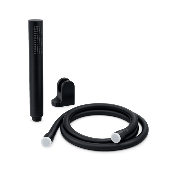 Kit De Douche Rond Noir Kit3002rn Gebomed