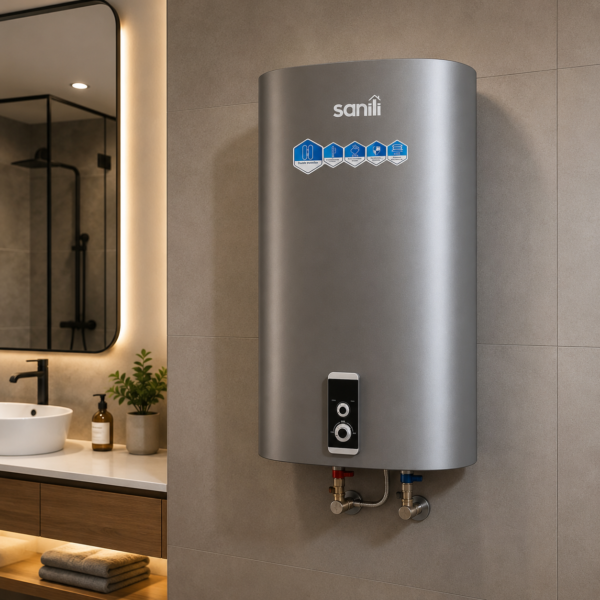 Chauffe Eau Electrique 80l Slim Sanili Gris